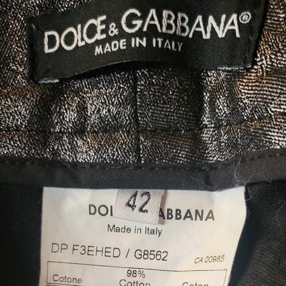 Y2k DOLCE & GABBANA vintage Metallic LOW RISE Jeans - Picture 9 of 10